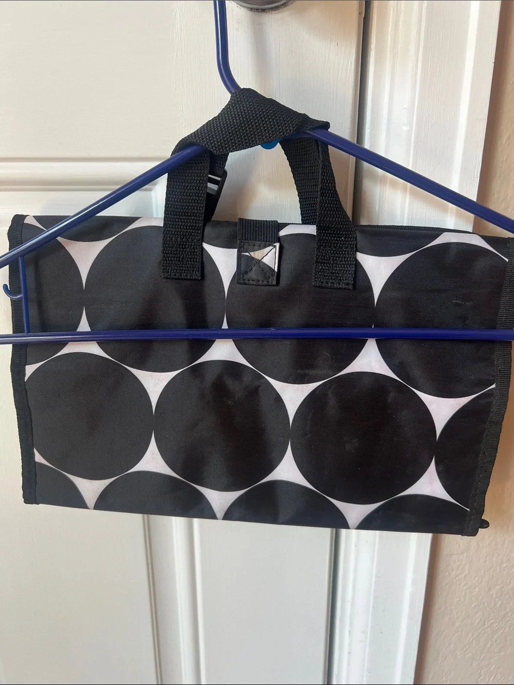 thirty-one Black & White Circle Pattern Cosmetic Organizer